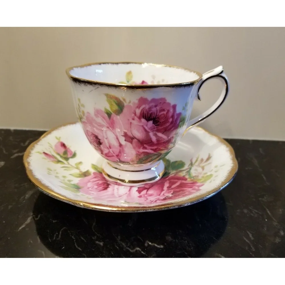 VINTAGE Royal Albert American Beauty Cup and Saucer, England